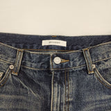 MOUSSY KNEE LENGTH バミューダパンツ 定価12980円 010IS111-3571 デニム ショートパンツ ハーフパンツ ショーツ ブルー レディース マウジー【中古】6-0621S∞