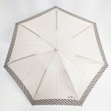 Aquascutum 折りたたみ傘 チェック 傘 ピンクベージュ レディース アクアスキュータム【中古】6-0130G◎