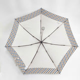 Aquascutum 折りたたみ傘 チェック 傘 ピンクベージュ レディース アクアスキュータム【中古】6-0130G◎