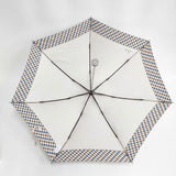 Aquascutum 折りたたみ傘 チェック 傘 ピンクベージュ レディース アクアスキュータム【中古】6-0130G◎