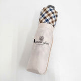 Aquascutum 折りたたみ傘 チェック 傘 ピンクベージュ レディース アクアスキュータム【中古】6-0130G◎