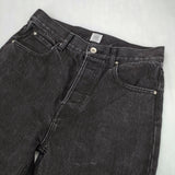 IENA LA BOUCLE ブラックデニム サイズ36 日本製 デニムパンツ ブラック レディース イエナラブークル【中古】6-0321G△