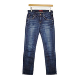 RED CARD Anniversary 20th ボーイフレンドデニムパンツ 23インチ 日本製 デニムパンツ ブルー レディース レッドカード【中古】6-0321G△