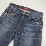 RED CARD Anniversary 20th ボーイフレンドデニムパンツ 23インチ 日本製 デニムパンツ ブルー レディース レッドカード【中古】6-0321G△