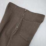DES PRES コットンストレッチカルゼ スキニーパンツ テーパードパンツ サイズ34 パンツ ライトブラウン レディース デプレ【中古】6-0321G△