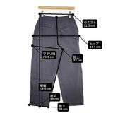 BALLSEY レーヨンリネン フロントタッククロップドパンツ クロップドパンツ チャコールグレー レディース ボールジー【中古】6-0321M△
