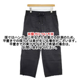 STANDARD JAMESPERSE コットンスラブ イージーパンツ カットオフ サイズ1 パンツ ブラック レディース スタンダード ジェームスパース【中古】6-0321G△