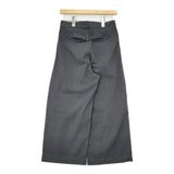 MHL. 595-6243506 WOOL COTTON DRILL TROUSERS サイズ0 ウール ワイドパンツ パンツ グレー レディース エムエイチエル【中古】6-0131T△