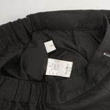 MANOF 87110-7052 FLARE CULOTTE PANTS 定価19800円 タックイージーパンツ ウール混 キュロット ブラック レディース マノフ【中古】6-0131T△