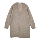 nest Robe 01084-0266 アルパカ ウール ロング丈 カーディガン ライトブラウン レディース ネストローブ【中古】6-0131T△