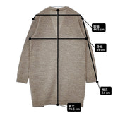 nest Robe 01084-0266 アルパカ ウール ロング丈 カーディガン ライトブラウン レディース ネストローブ【中古】6-0131T△