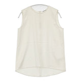 Deuxieme Classe 25SS Minimal Satin ブラウス 定価16500円 25051500802030 ノースリーブ ブラウス シャツ ホワイト レディース ドゥーズィエムクラス【中古】6-0506S◎