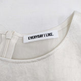 Deuxieme Classe 25SS Minimal Satin ブラウス 定価16500円 25051500802030 ノースリーブ ブラウス シャツ ホワイト レディース ドゥーズィエムクラス【中古】6-0506S◎