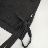 frankygrow 23FWKTTP-129 HAND-KNITTED DOTS VEST ドットベスト ニットベスト ウール混 ベスト ブラック レディース フランキーグロウ【中古】6-0131T△