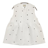 UNITED ARROWS エンブロイダリー ビーズ ニットベスト 定価27500円 ベスト 24年 ホワイト レディース ユナイテッドアローズ【中古】6-0225M♪