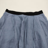 MARGARET HOWELL SHIRTING LINEN III SKIRT 578-0132518 定価39600円 サイズ1 スカート ライトブルー レディース マーガレットハウエル【中古】6-0324M♪