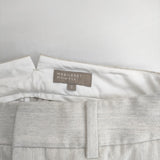 MARGARET HOWELL 578-7243013 LIGHT FLANNEL TROUSERS ウール カシミヤ カシミア ワイドパンツ 定価38500円 パンツ ライトグレー レディース マーガレットハウエル【中古】6-0131T△