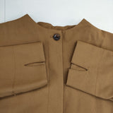 ADIEU TRISTESSE B0193AFJ046 ウールノーカラー ジャケット ウール サイズ38 コート ブラウン レディース アデュートリステス【中古】6-0131T△