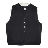 LOISIR B0141LKV705 ウールカシミヤ ニットベスト 日本製 ベスト ブラック レディース ロワズィール【中古】6-0131T△