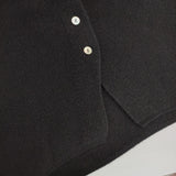 LOISIR B0141LKV705 ウールカシミヤ ニットベスト 日本製 ベスト ブラック レディース ロワズィール【中古】6-0131T△