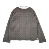 Sally Scott 57-81-9831 03-62 ウール 総柄 サイズM ノーカラージャケット グレー レディース サリースコット【中古】6-0131T△