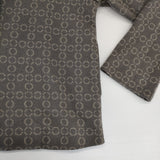 Sally Scott 57-81-9831 03-62 ウール 総柄 サイズM ノーカラージャケット グレー レディース サリースコット【中古】6-0131T△