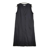 CLASKA D ウールフラノ ノースリーブワンピース 定価22000円 0211-0327 サイズ38 ワンピース 25AW ブラック レディース クラスカ【中古】6-0115T♪