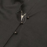 CLASKA D ウールフラノ ノースリーブワンピース 定価22000円 0211-0327 サイズ38 ワンピース 25AW ブラック レディース クラスカ【中古】6-0115T♪