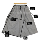 SM2 Samansa Mos2 コットンリネンハカマパンツ ストライプ ワイド パンツ ホワイト ブラック レディース サマンサモスモス【中古】6-0324M♪