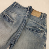 mina perhonen always dn4115 シサイズ36 コットンリネン デニムパンツ ライトブルー レディース ミナペルホネン【中古】6-0225G♪