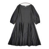 Conges payes コットンキュプラ B0143RFA845 ワンピース ブラック レディース コンジェ ペイエ【中古】6-0324M♪