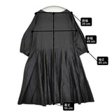 Conges payes コットンキュプラ B0143RFA845 ワンピース ブラック レディース コンジェ ペイエ【中古】6-0324M♪