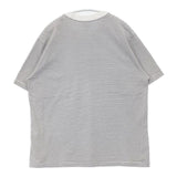 Danton JD-9041 ポケット ボーダー サイズ40 半袖Ｔシャツ カットソー グレー ホワイト レディース ダントン【中古】6-0621S∞