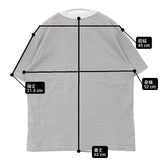 Danton JD-9041 ポケット ボーダー サイズ40 半袖Ｔシャツ カットソー グレー ホワイト レディース ダントン【中古】6-0621S∞