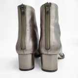 Odette e' Odile/UNITED ARROWS 新品 ソフトタッチショートブーツ50 オプリークトゥ 24.5cm 定価38500円 25AW シルバー レディース オデットエオディール/ユナイテッドアローズ【中古】6-0118G♪