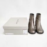 Odette e' Odile/UNITED ARROWS 新品 ソフトタッチショートブーツ50 オプリークトゥ 24.5cm 定価38500円 25AW シルバー レディース オデットエオディール/ユナイテッドアローズ【中古】6-0118G♪