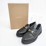 green label relaxing レイン チャンキー ローファー 晴雨兼用 定価9350円 Lサイズ ローファー ブラック レディース グリーンレーベルリラクシング【中古】6-0223G◎