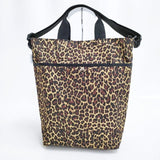 Drifter レオパード EVERYDAY TOTE 2way 定価7150円 ショルダーバッグ トートバッグ イエロー ブラウン レディース ドリフター【中古】6-0412G∞