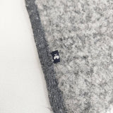 mina perhonen choucho 刺繍 マフラー ストール グレー レディース ミナペルホネン【中古】6-0122T◎