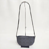 mina perhonen tambourine coupe bag クッペバッグ us9580 刺繍 ショルダーバッグ ブルーグレー レディース ミナペルホネン【中古】6-0412G∞