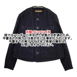 45R/45rpm コットンフランネルのノーカラーアニージャケット 定価75900円 23AW ネイビー レディース フォーティーファイブアールピーエム【中古】6-0115T♪
