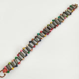 HENRY CUIR ビーズ ブレスレット マルチカラー レディース アンリークイール【中古】6-0530G∞