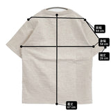 LAVENHAM/Jackman ダイヤモンドキルトパッチポケットTシャツ サイズL 半袖Ｔシャツ カットソー ベージュ系 ヘザーシルバー メンズ ラベンハム/ジャックマン【中古】6-0501S♪