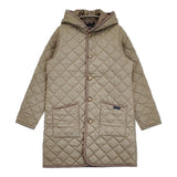 LAVENHAM Brundon Womens 20 ブランドンウィメンズ サイズ10 キルティング 中綿 定価73700円 コート グレージュ レディース ラベンハム【中古】6-0914T♪