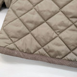 LAVENHAM Brundon Womens 20 ブランドンウィメンズ サイズ10 キルティング 中綿 定価73700円 コート グレージュ レディース ラベンハム【中古】6-0914T♪