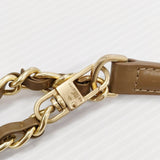 ANTEPRIMA LUCCHETTO ルッケット 2 スモール フラップ付きチェーンバッグ ワイヤーバッグ カード付き ショルダーバッグ FANGO OPACO エナメルファンゴカーキ ブラウン レディース アンテプリマ【中古】6-0118G♪