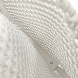 ANTEPRIMA INTRECCIO イントレッチオモード ミニアトゥーラ 縦型 ワイヤーバッグ カード付き ショルダーバッグ LATTE METALLICO オーロラホワイト レディース アンテプリマ【中古】6-0118G♪