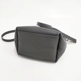 Longchamp ROSEAU ESSENTIAL S ロゾ エッセンシャル 2WAY バケットバッグ レザー ハンドバッグ ブラック レディース ロンシャン【中古】6-0118G♪