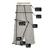 humoresque wide pants コットンリネン ワイドパンツ KA2402e パンツ グレー レディース ユーモレスク【中古】6-0416M∞