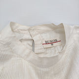 BUNON Pintuck Long Blouse ピンタック シルク インド製 サイズM ブラウス シャツ オフホワイト レディース ブノン【中古】6-0403M♪